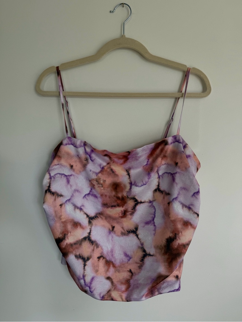 Dynamite Watercolour Satin Cami | Size Large